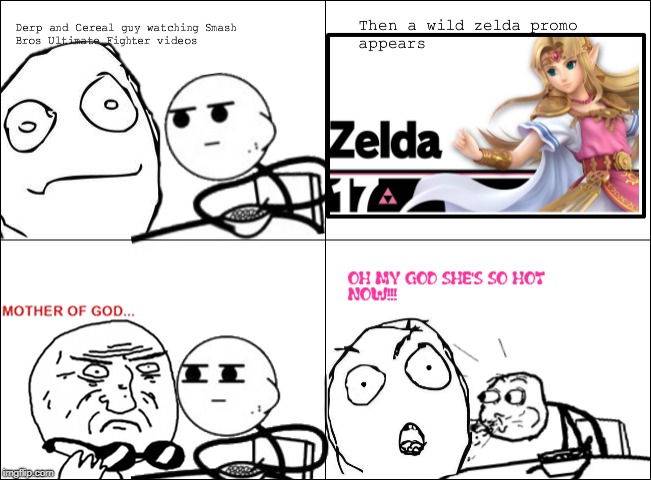 My True Opinion | image tagged in comics,cereal guy,cereal guy spitting,zelda,super smash bros,mother of god | made w/ Imgflip meme maker