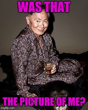 George Takei | WAS THAT THE PICTURE OF ME? | image tagged in george tekei | made w/ Imgflip meme maker