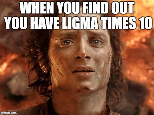 It's Finally Over Meme | WHEN YOU FIND OUT YOU HAVE LIGMA TIMES 10 | image tagged in memes,its finally over | made w/ Imgflip meme maker