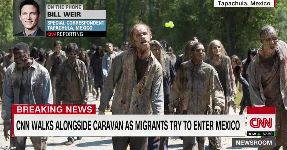 They Seem Harmless, I See Women and Children Among Them | . | image tagged in cnn,honduras caravan,funny | made w/ Imgflip meme maker