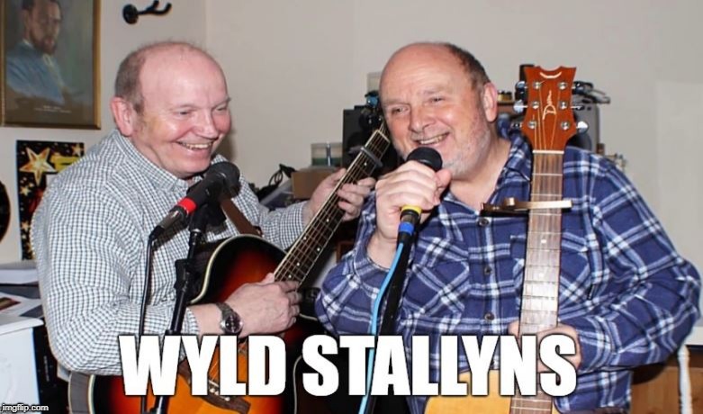 Wyld Stallyns | image tagged in wyld stallyns,bill and ted 3,skegness,gawd we're old | made w/ Imgflip meme maker