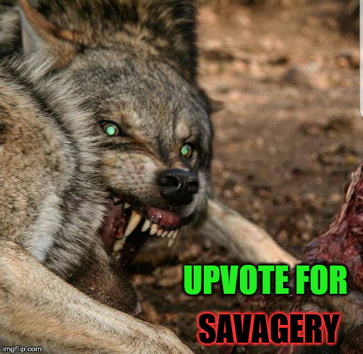 Savagery | UPVOTE FOR SAVAGERY | image tagged in savagery | made w/ Imgflip meme maker