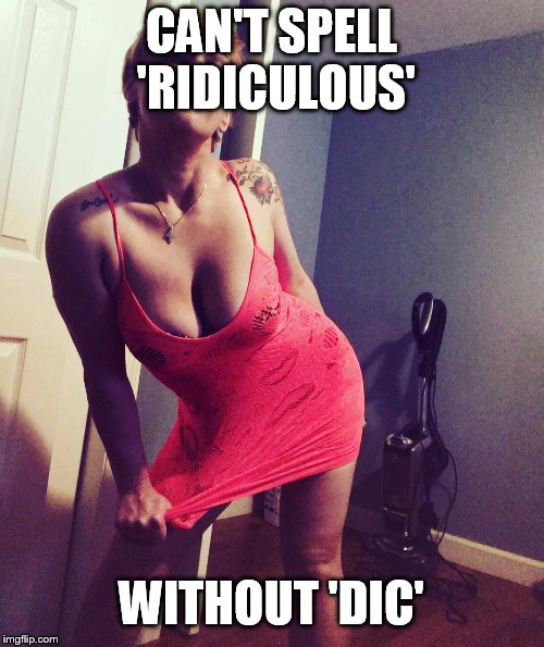 Flo bad girls club | CAN'T SPELL 'RIDICULOUS' WITHOUT 'DIC' | image tagged in flo bad girls club | made w/ Imgflip meme maker