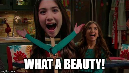 WHAT A BEAUTY! | image tagged in smiley riley | made w/ Imgflip meme maker