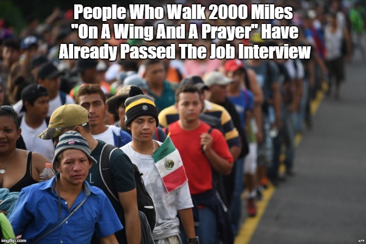 People Who Walk 2000 Miles "On A Wing And A Prayer" Have Already Passed The Job Interview | made w/ Imgflip meme maker