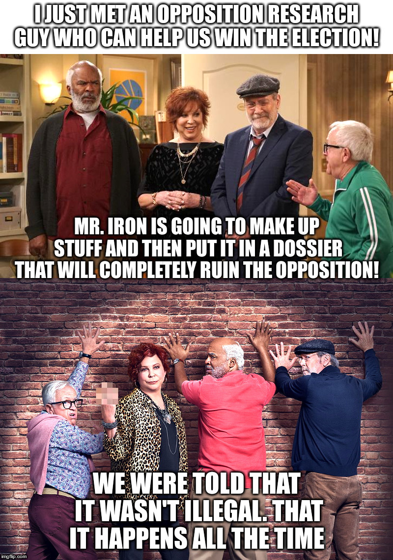 The Cool Kids S01 E05 - "The Cool Kids Rig an Election" | image tagged in elections,mr iron,dossier,sid,leslie jordan,lock them up | made w/ Imgflip meme maker