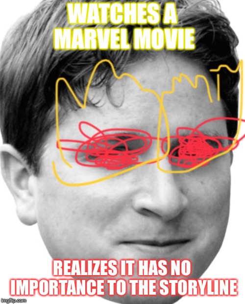 WATCHES A MARVEL MOVIE; REALIZES IT HAS NO IMPORTANCE TO THE STORYLINE | image tagged in marvel,kappa,seriously | made w/ Imgflip meme maker