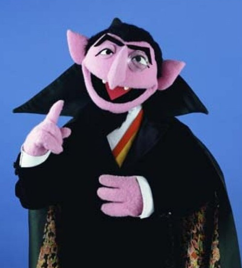 Count von Count from Sesame Street Blank Meme Template
