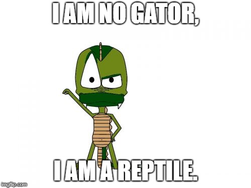 I Am Not A Gator I'm A X | I AM NO GATOR, I AM A REPTILE. | image tagged in memes,i am not a gator im a x | made w/ Imgflip meme maker