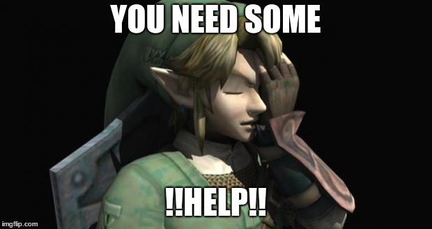 Link Facepalm | YOU NEED SOME; !!HELP!! | image tagged in link facepalm | made w/ Imgflip meme maker