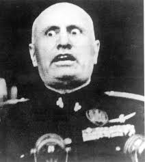 High Quality Shocked Mussolini Blank Meme Template