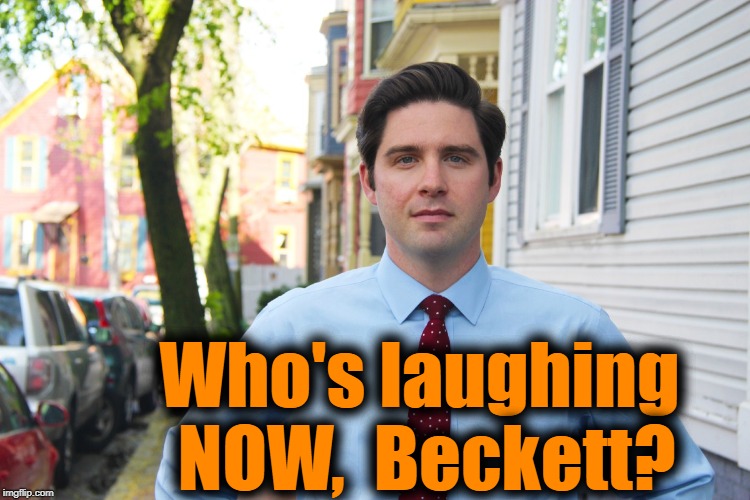 Who's laughing NOW,  Beckett? | made w/ Imgflip meme maker