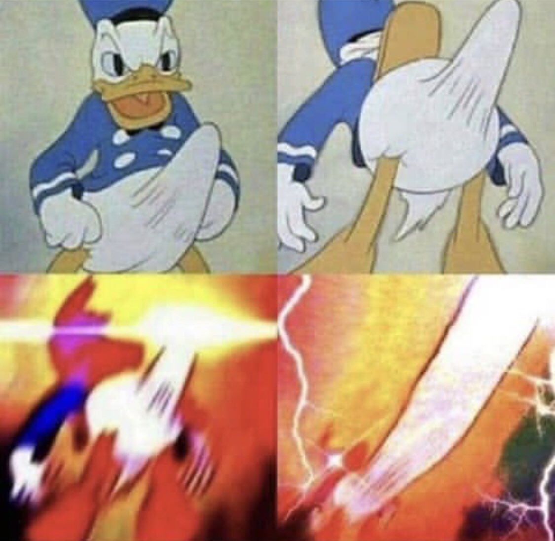 High Quality Donald Duck erection Blank Meme Template. 