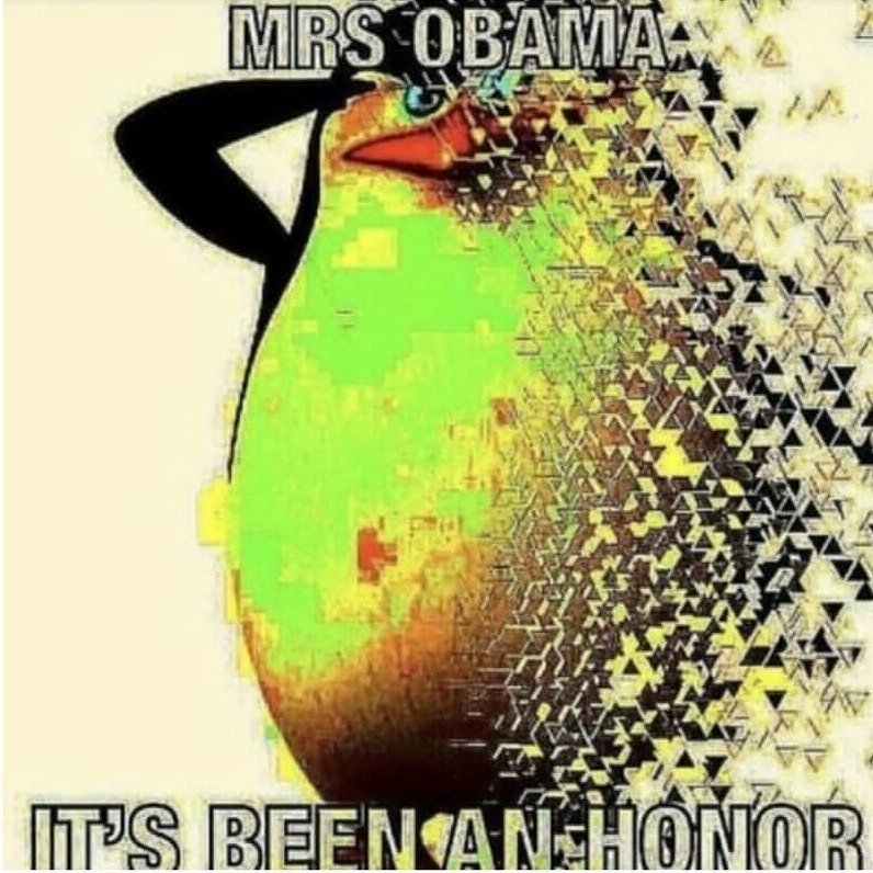 Mrs Obama It's been an honor Blank Meme Template