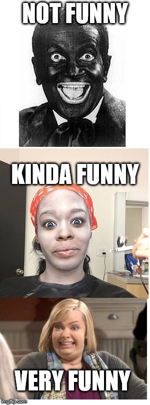 because hypocrisy is fun! | NOT FUNNY; KINDA FUNNY; VERY FUNNY | image tagged in race,insults,double standards,fat shame,black,white | made w/ Imgflip meme maker