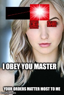 I OBEY YOU MASTER; YOUR ORDERS MATTER MOST TO ME | image tagged in audrey | made w/ Imgflip meme maker
