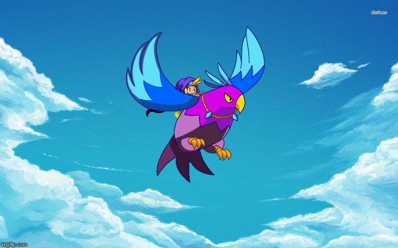 Sky in the sky | image tagged in shantae | made w/ Imgflip meme maker