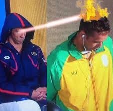 image tagged in michael phelps death stare | made w/ Imgflip meme maker