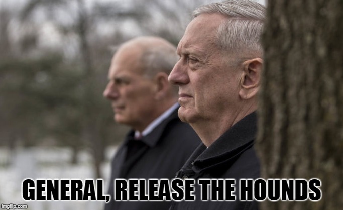 GENERAL, RELEASE THE HOUNDS | image tagged in maga | made w/ Imgflip meme maker