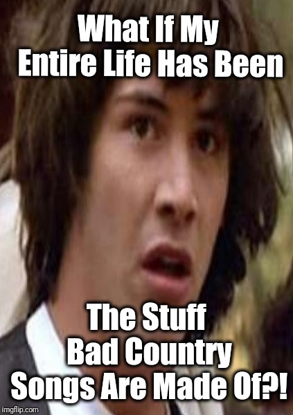 Cry In My Beer Fear | What If My Entire Life Has Been; The Stuff Bad Country Songs Are Made Of?! | image tagged in country music,incredulous,rude awakening,loser | made w/ Imgflip meme maker