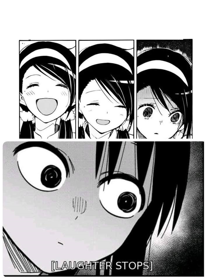 Anime Girl Happy To Sad Meme gambar ke 18