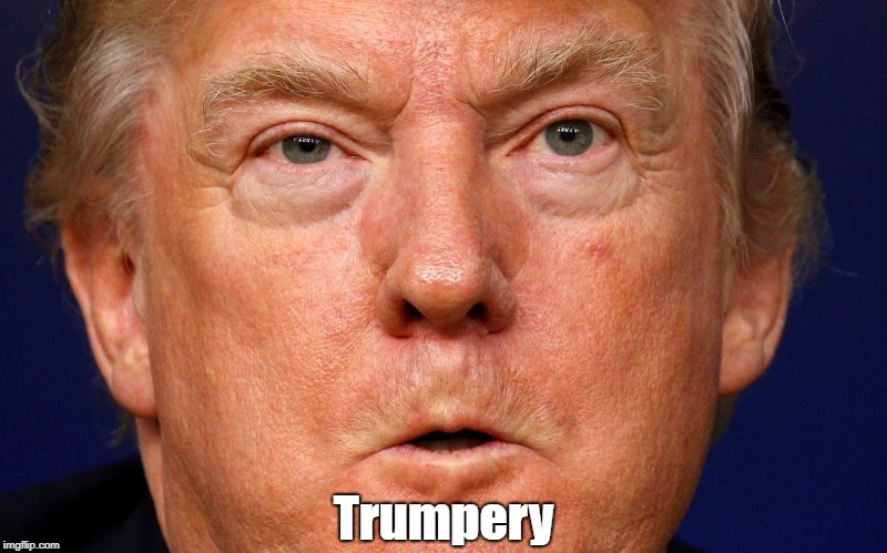 "Trumpery" | Trumpery | image tagged in deplorable donald,despicable donald,devious donald,deceitful donald,dishonorable donald,trump | made w/ Imgflip meme maker