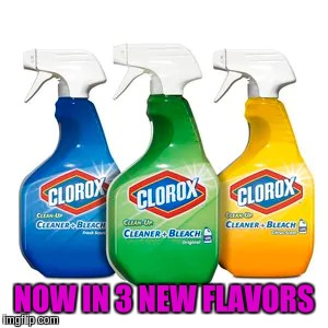 Drink up snowflake! | NOW IN 3 NEW FLAVORS | image tagged in drink bleach | made w/ Imgflip meme maker