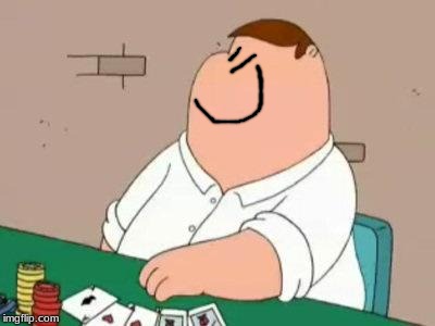 repost peter griffin poker face Memes & GIFs - Imgflip