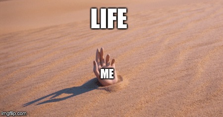 Life | LIFE; ME | image tagged in life | made w/ Imgflip meme maker