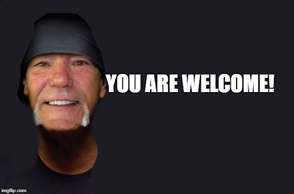 YOU ARE WELCOME! | image tagged in kewlew | made w/ Imgflip meme maker