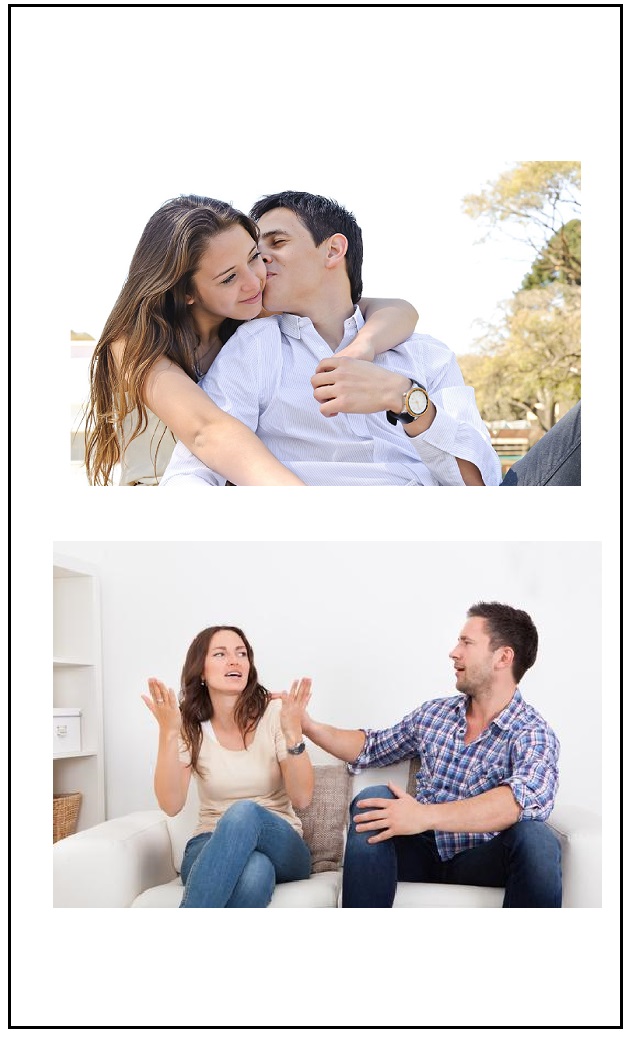 High Quality COUPLE HAPPY THEN UNHAPPY or SINGLE THEN MARRIED TWO PANEL BLANK Blank Meme Template
