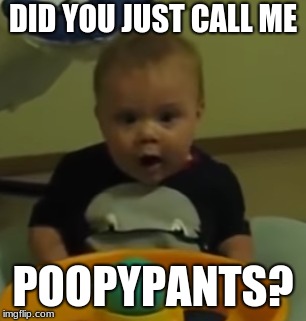 Childish insults | DID YOU JUST CALL ME; POOPYPANTS? | image tagged in children | made w/ Imgflip meme maker