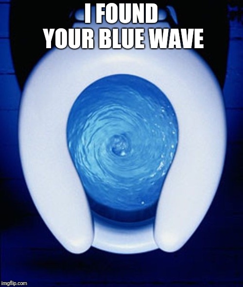 Image tagged in blue wave Imgflip