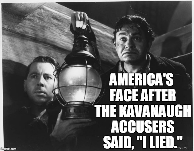 Why I Am No Longer a Democrat | AMERICA'S FACE AFTER THE KAVANAUGH ACCUSERS SAID, "I LIED." | image tagged in vince vance,brett kavanaugh,confirmation hearings,julie swetnick recants testimony,credible testimony,judy munro-leighton admits | made w/ Imgflip meme maker