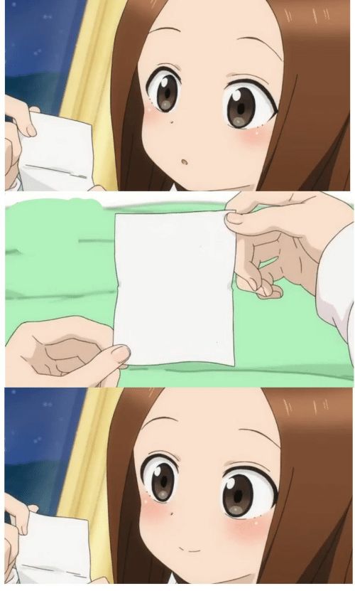 Anime Girl Smile Blank Meme Template