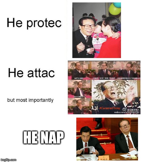 The Toad protec but he also attac | HE NAP | image tagged in he protec,china,communism socialism,communist | made w/ Imgflip meme maker