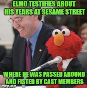 Elmo Testifies
 | image tagged in elmo | made w/ Imgflip meme maker