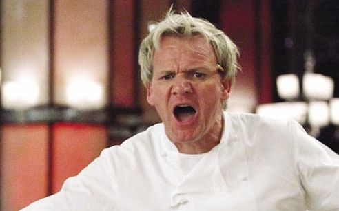 High Quality Gordon Ramsay shouting Blank Meme Template