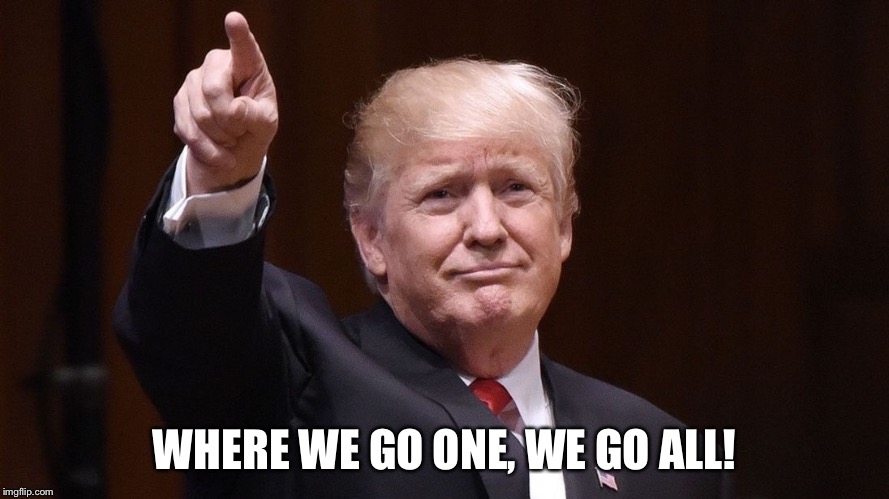 WWG1WGA | WHERE WE GO ONE, WE GO ALL! | image tagged in qanon | made w/ Imgflip meme maker