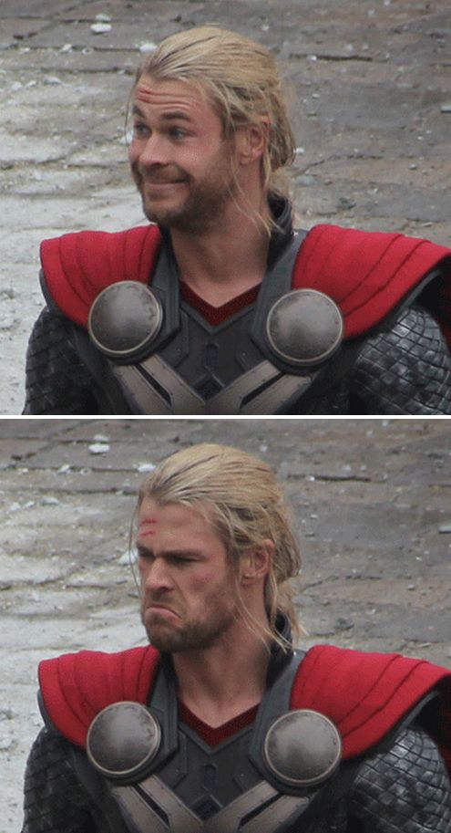 High Quality Thor Happy Then Sad Blank Meme Template