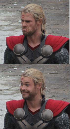 Thor Sad Then Happy Blank Meme Template