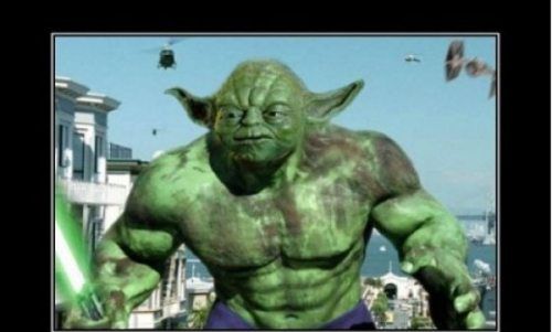 High Quality yoda hulk Blank Meme Template