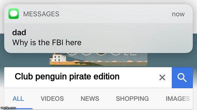 why is the FBI here? | Club penguin pirate edition | image tagged in why is the fbi here | made w/ Imgflip meme maker