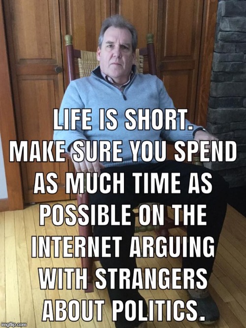 Internet Sarcasm 101 - Lesson #1 | . | image tagged in vince vance,sarcasm,sarcastic baby boomer,arguing with strangers,life lessons,politics | made w/ Imgflip meme maker