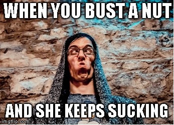 Nutting Johannes | WHEN YOU BUST A NUT; AND SHE KEEPS SUCKING | image tagged in avatar,metal,heavy metal,avatar band | made w/ Imgflip meme maker
