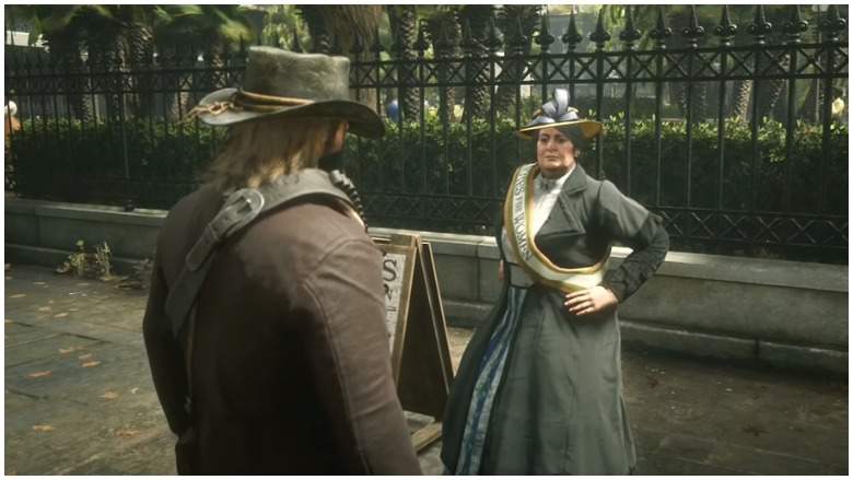 High Quality Red Dead Redemption 2 feminist Blank Meme Template