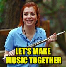 Band camp | LET'S MAKE MUSIC TOGETHER | image tagged in band camp | made w/ Imgflip meme maker