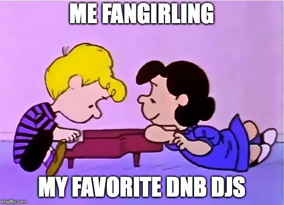 Fangirling my Favorite DnD DJs | ME FANGIRLING; MY FAVORITE DNB DJS | image tagged in drum,bass | made w/ Imgflip meme maker