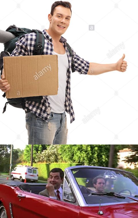 Hitchhiker Blank Meme Template