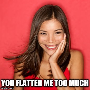 YOU FLATTER ME TOO MUCH | made w/ Imgflip meme maker